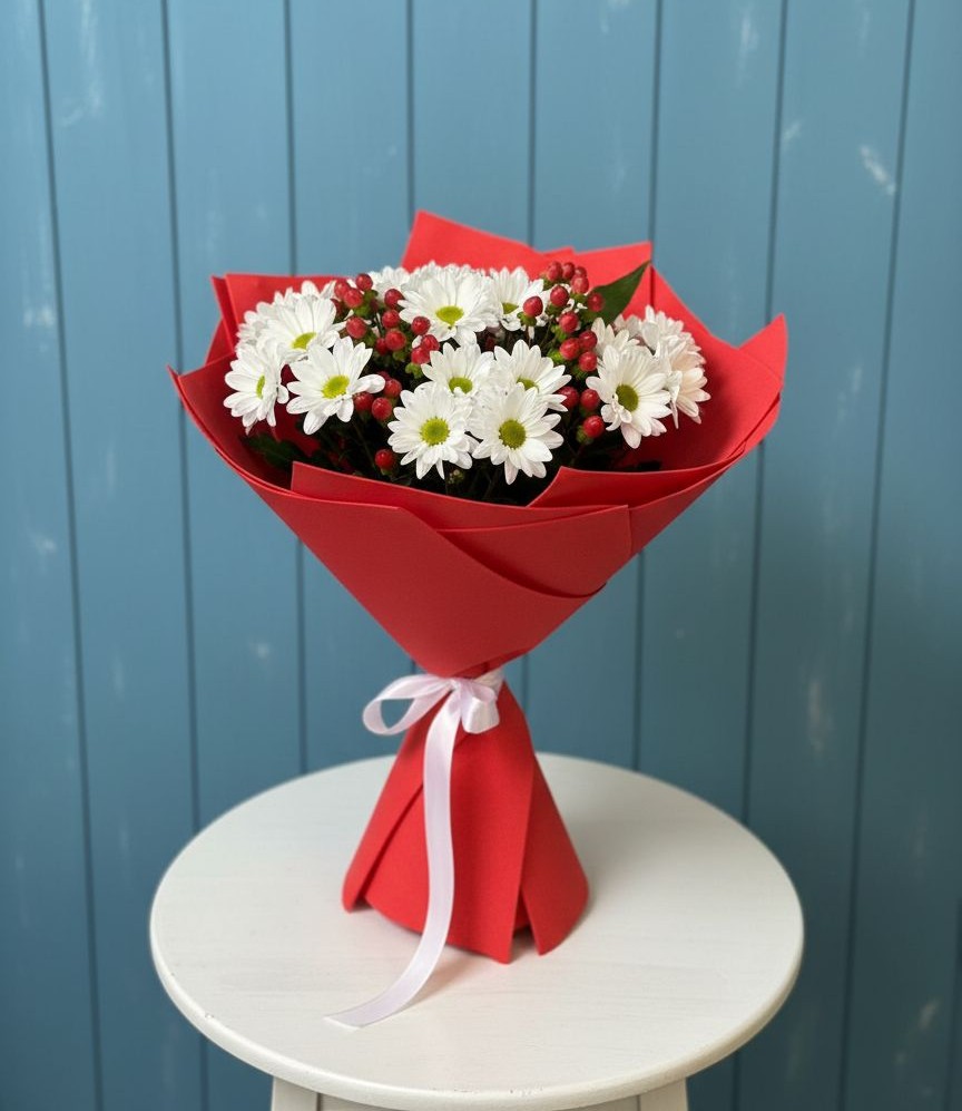 Букет цветов из: Хризантемы в Чуфарово