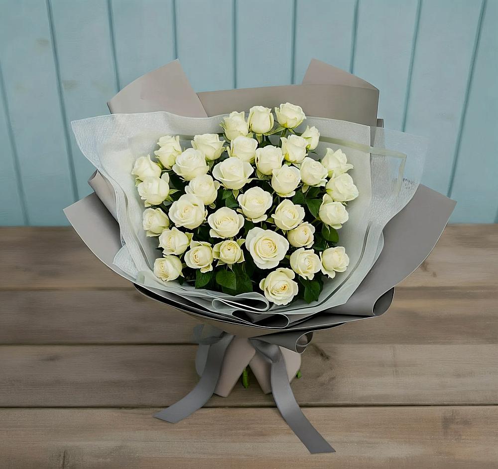 Букет Белоснежная нежность в Чуфарово