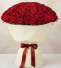 Букет 101 Красная роза Милано в Чуфарово