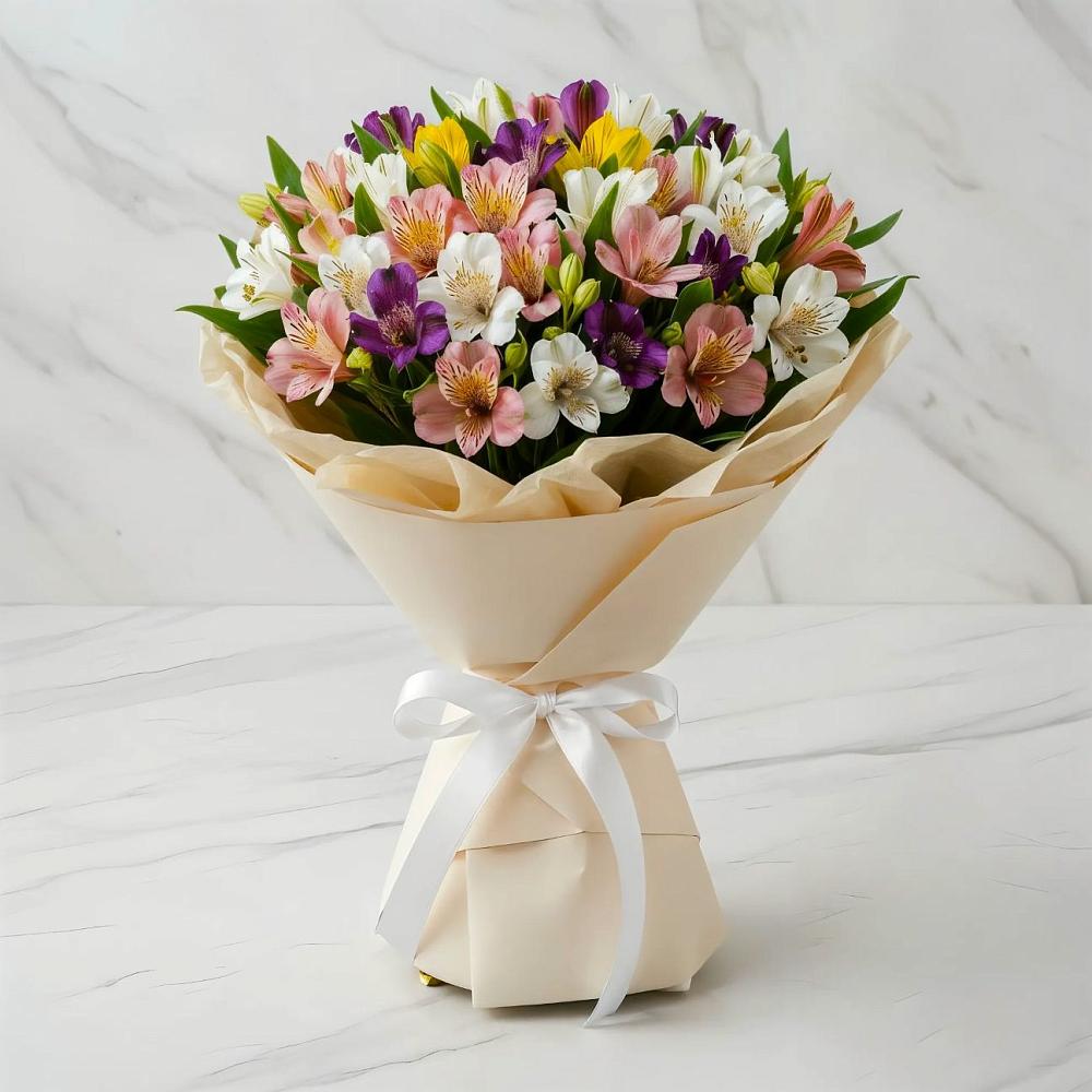 Букет цветов из: Альстромерии в Чуфарово