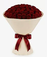 Букет 101 Бордовая роза Блэк Бакарра в Чуфарово