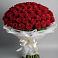 Букет 101 Красная роза Блэк Мэджик в Чуфарово