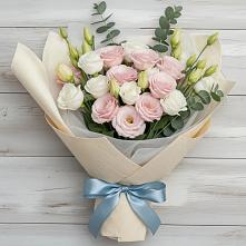 Букет цветов из:  Лизиантусы в Чуфарово