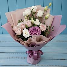 Букет цветов из:  Розы и Лизиантусы в Чуфарово
