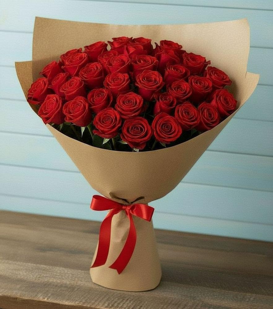 Букет Красные розы Милано в Чуфарово