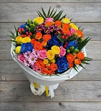 Букет цветов из:  Розы и Хризантемы в Чуфарово