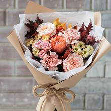 Букет цветов из:  Гвоздики, Хризантемы и Розы в Чуфарово