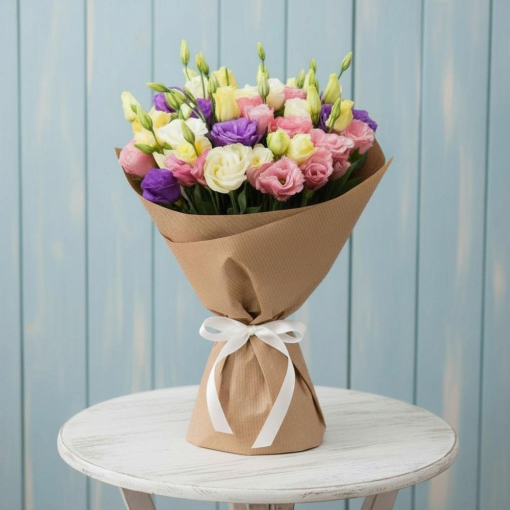 Букет цветов из: Лизиантусы в Чуфарово