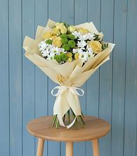 Букет цветов из:  Хризантемы и Розы #REPLACE_PRED# Чуфарово