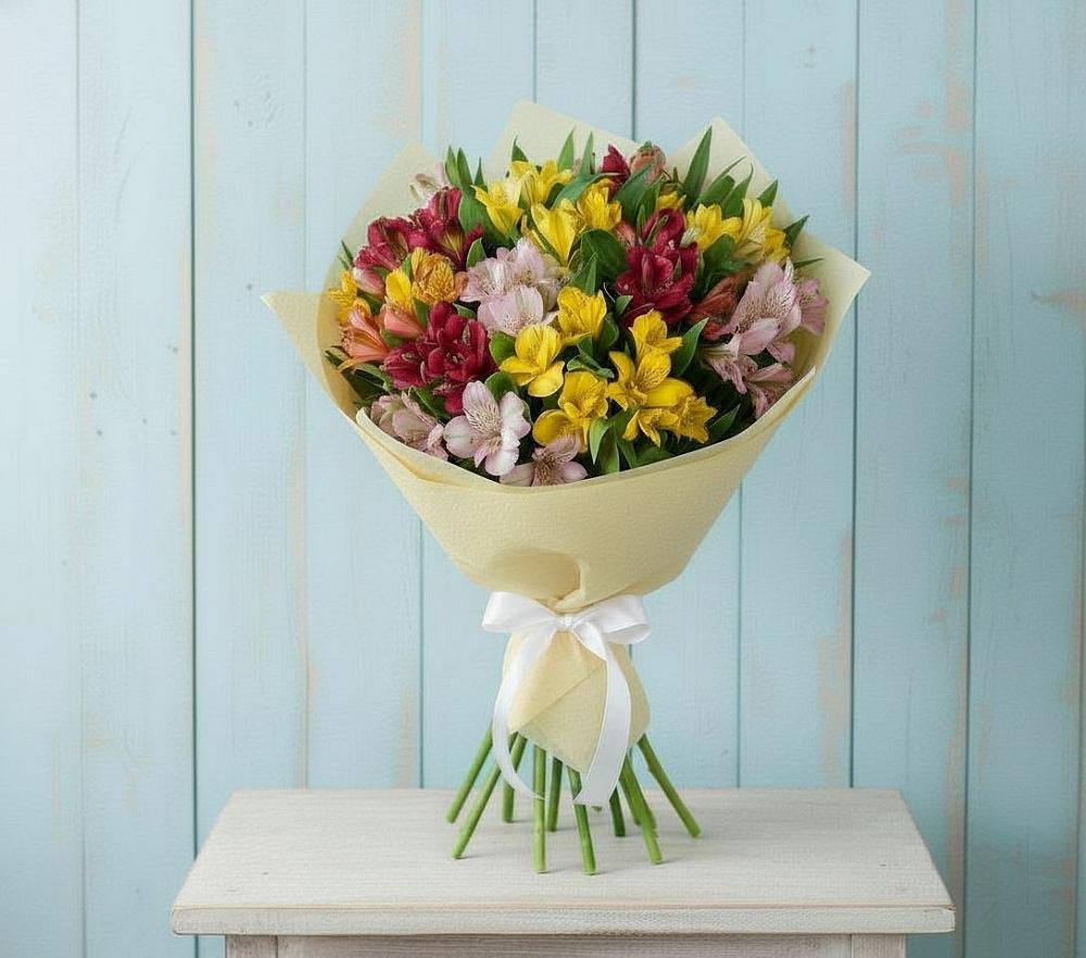 Букет цветов из: Альстромерии в Чуфарово