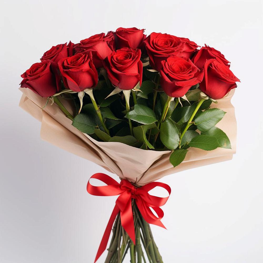 Букет 11 Красных роз Эдлесс Лав в Чуфарово