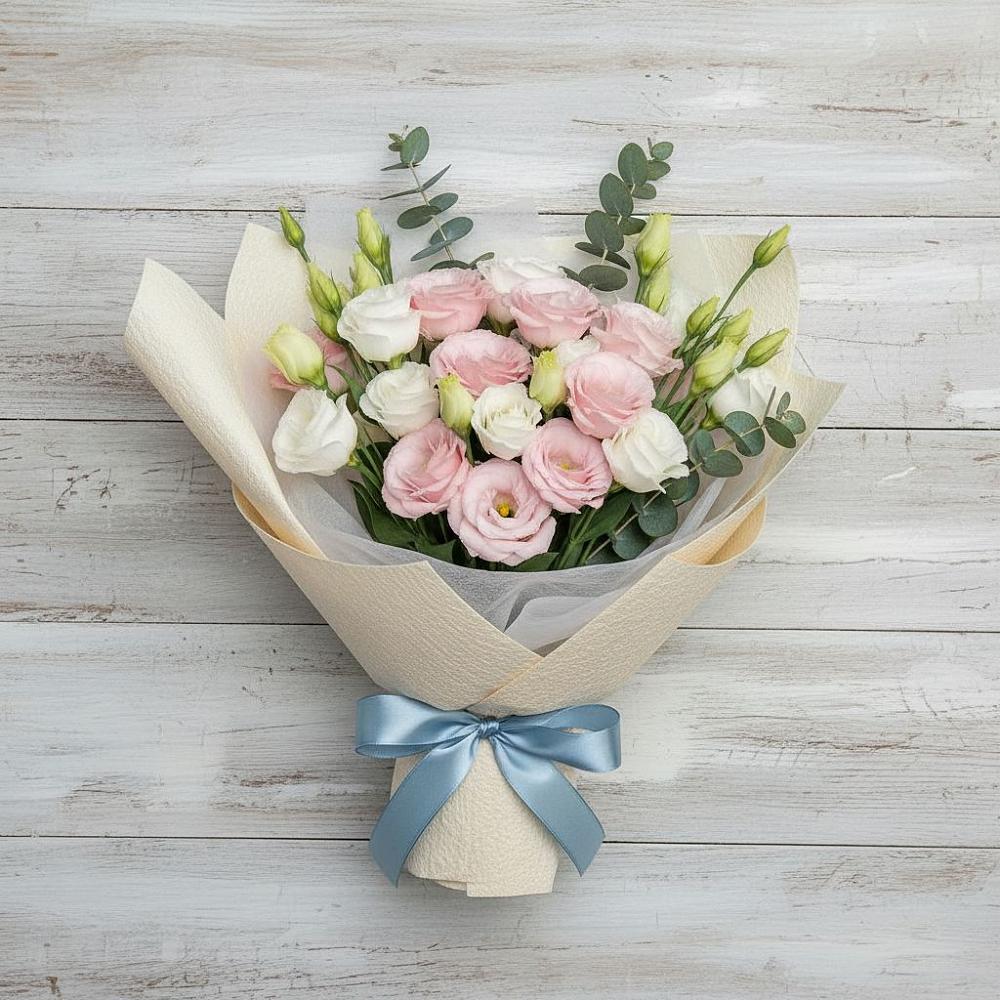 Букет цветов из: Лизиантусы в Чуфарово